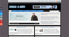 Desktop Screenshot of deals4men.shopaholicsparadise.com